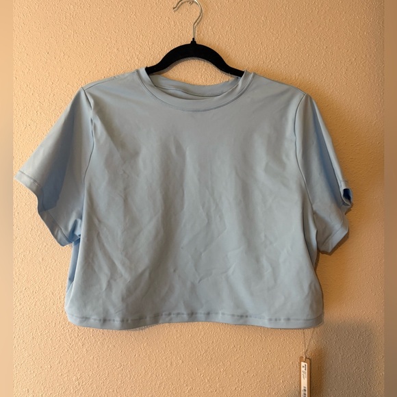 SKIMS RECYCLED SWIM SHIRT IRIS BLUE NWT 4X - Picture 4 of 5